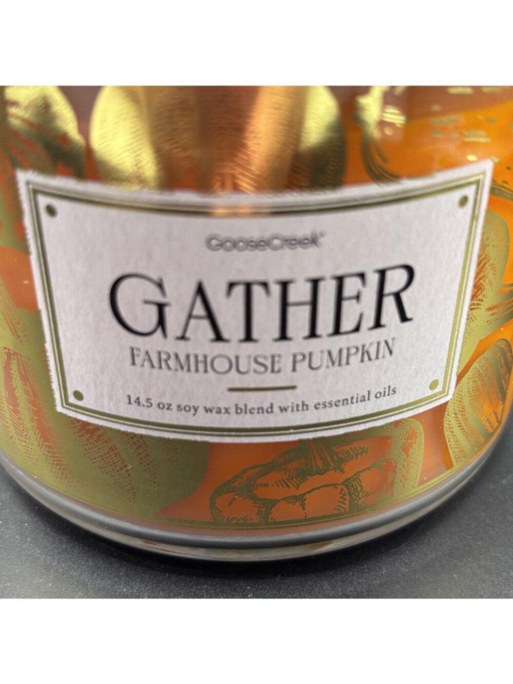 Goose Creek Gather 3 Wick Jar Candle 14.5 oz Thanksgiving Fall Pumpkin Cinnamon - Picture 12 of 15